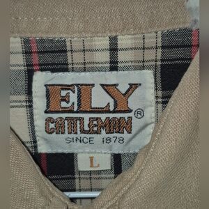 Vintage Ely Cattleman Plaid Pearl Snap Shirt